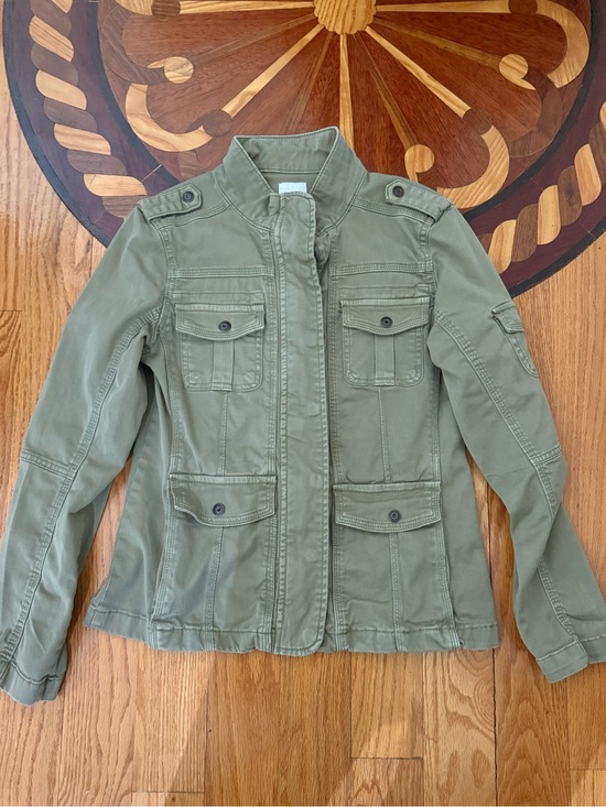 Kensie Jackets & Blazers - Kensie Olive Green Utility Jacket with Flap Pockets - Women